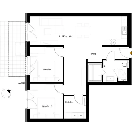 Strandstern Mit Terrasse Und Sauna Strandnah Apartment *